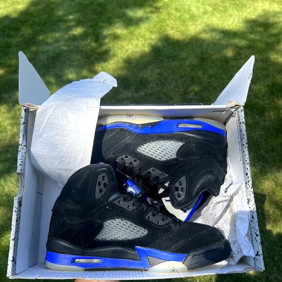 Nike Air Jordan 5 Retro GS Racer Blue Youth Shoes - Size 4 - Ships Now